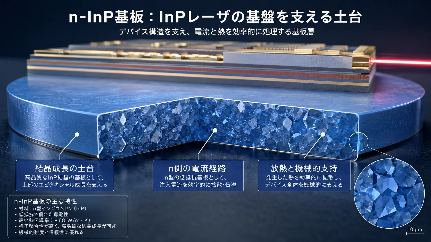 InPレーザー断面の各層 02