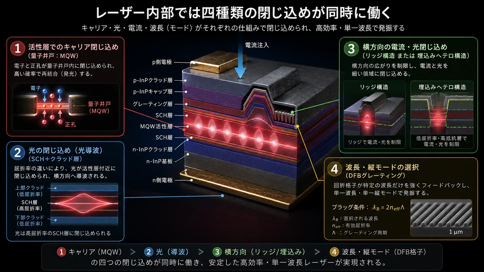 キャリアと光の閉じ込め 01