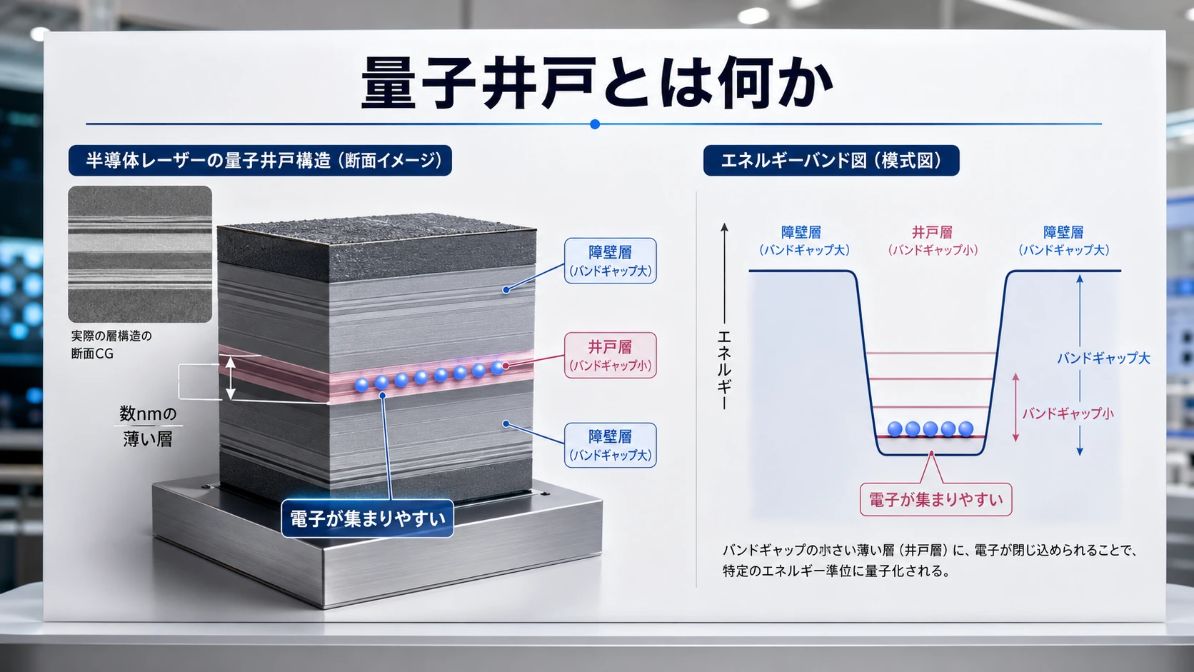 量子井戸とMQW活性層 01