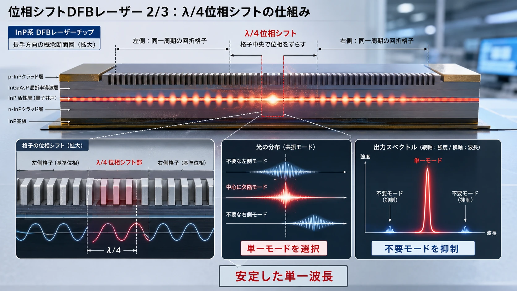 位相シフトDFBの三段階 02