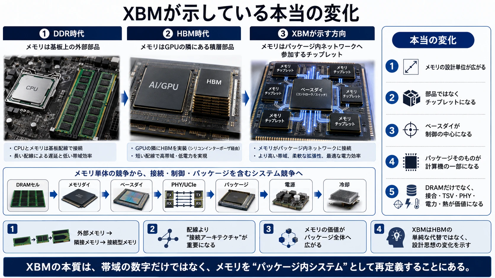 メモリの作り方と構造境界の変化 01