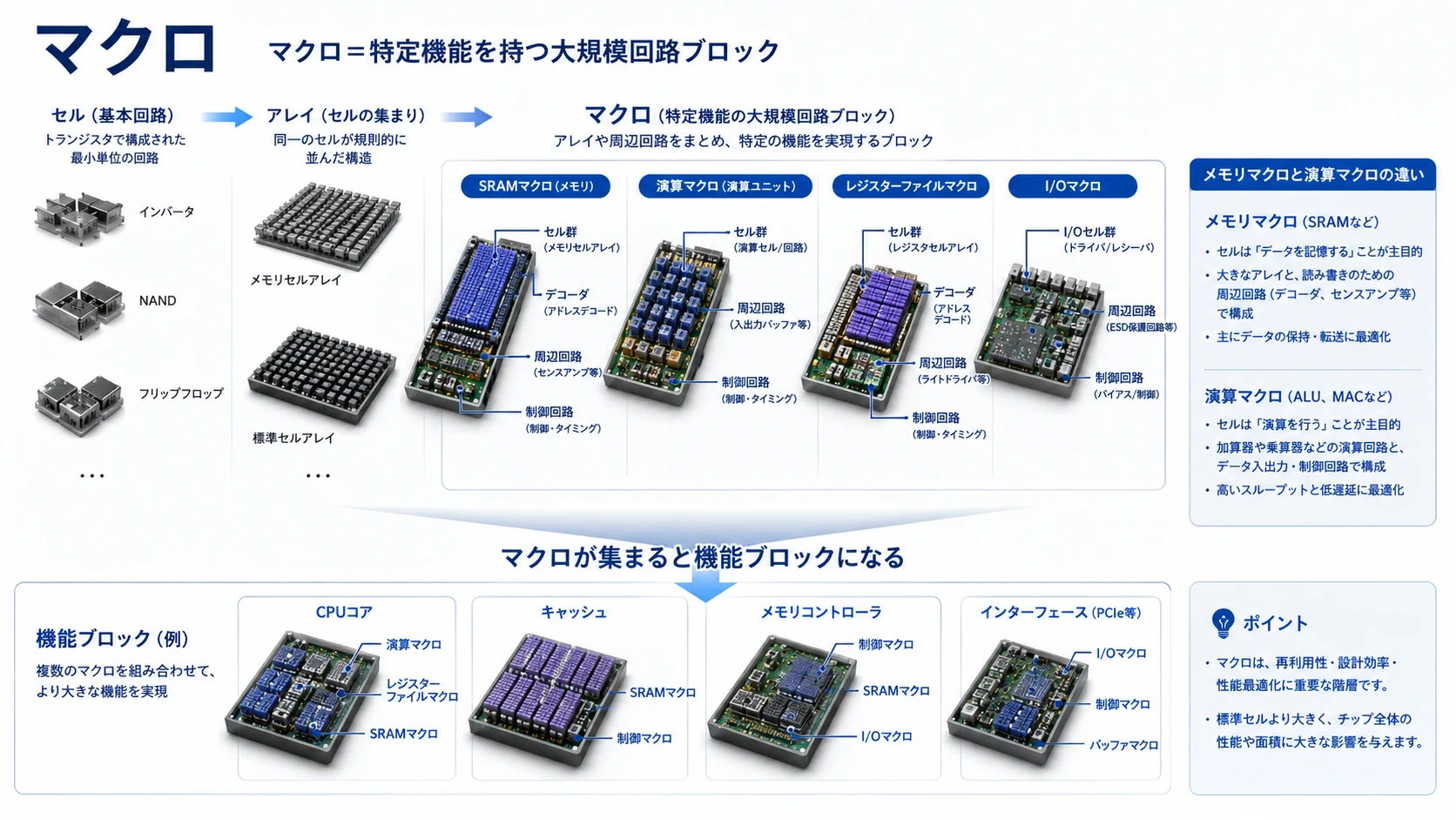 半導体を構成する階層 10