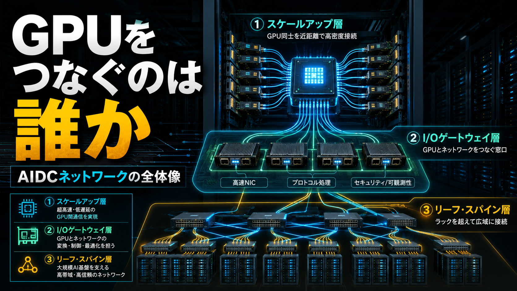 GPUをつなぐのは誰か: Enfabrica ACF-S、ConnectX、leaf-spineスイッチASICから理解するAIDCネットワーク