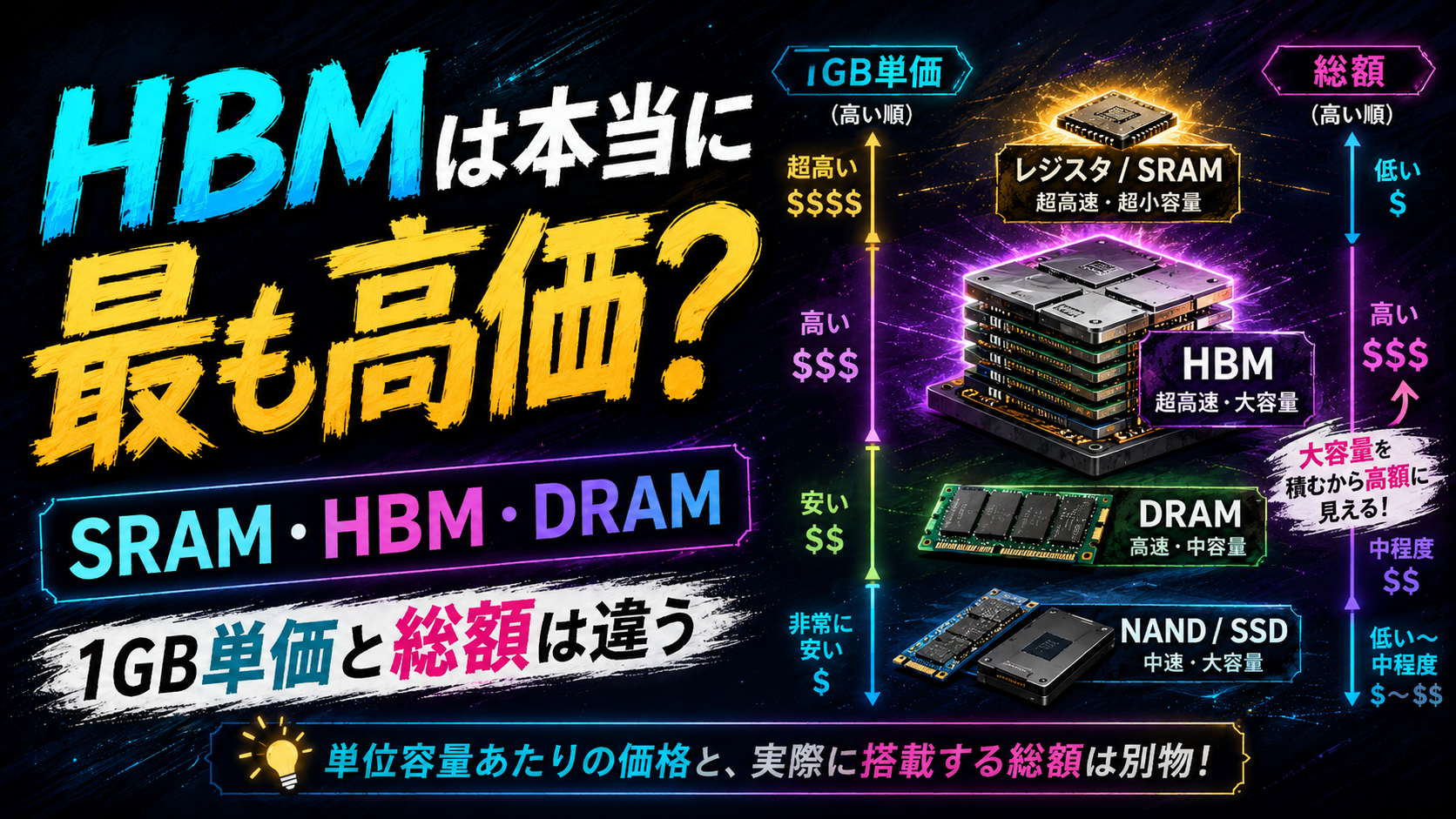 HBMは本当に最も高価なメモリーなのか