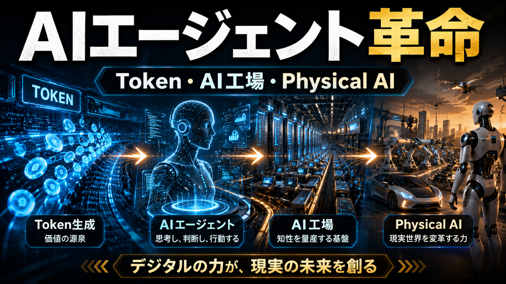 NVIDIAが描くAIエージェント産業革命: Token、AI工場、Physical AIの意味