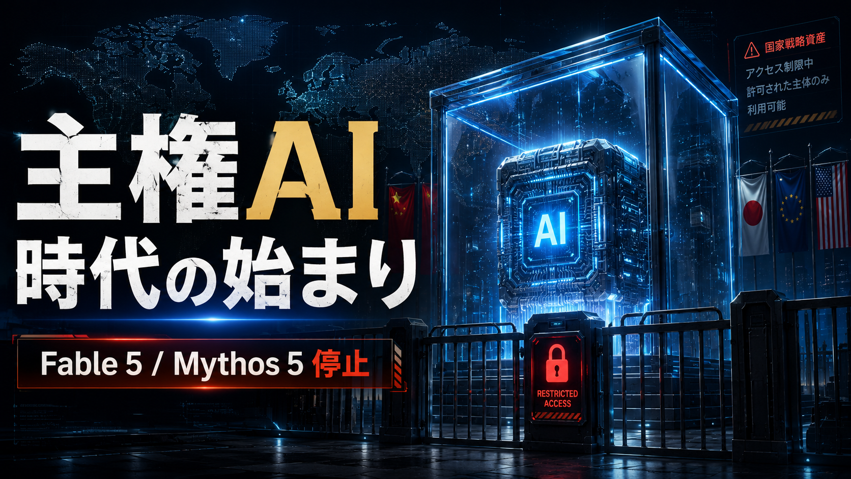 AIモデルは国家が配分する戦略資産へ: Fable 5 / Mythos 5停止が示した主権AI