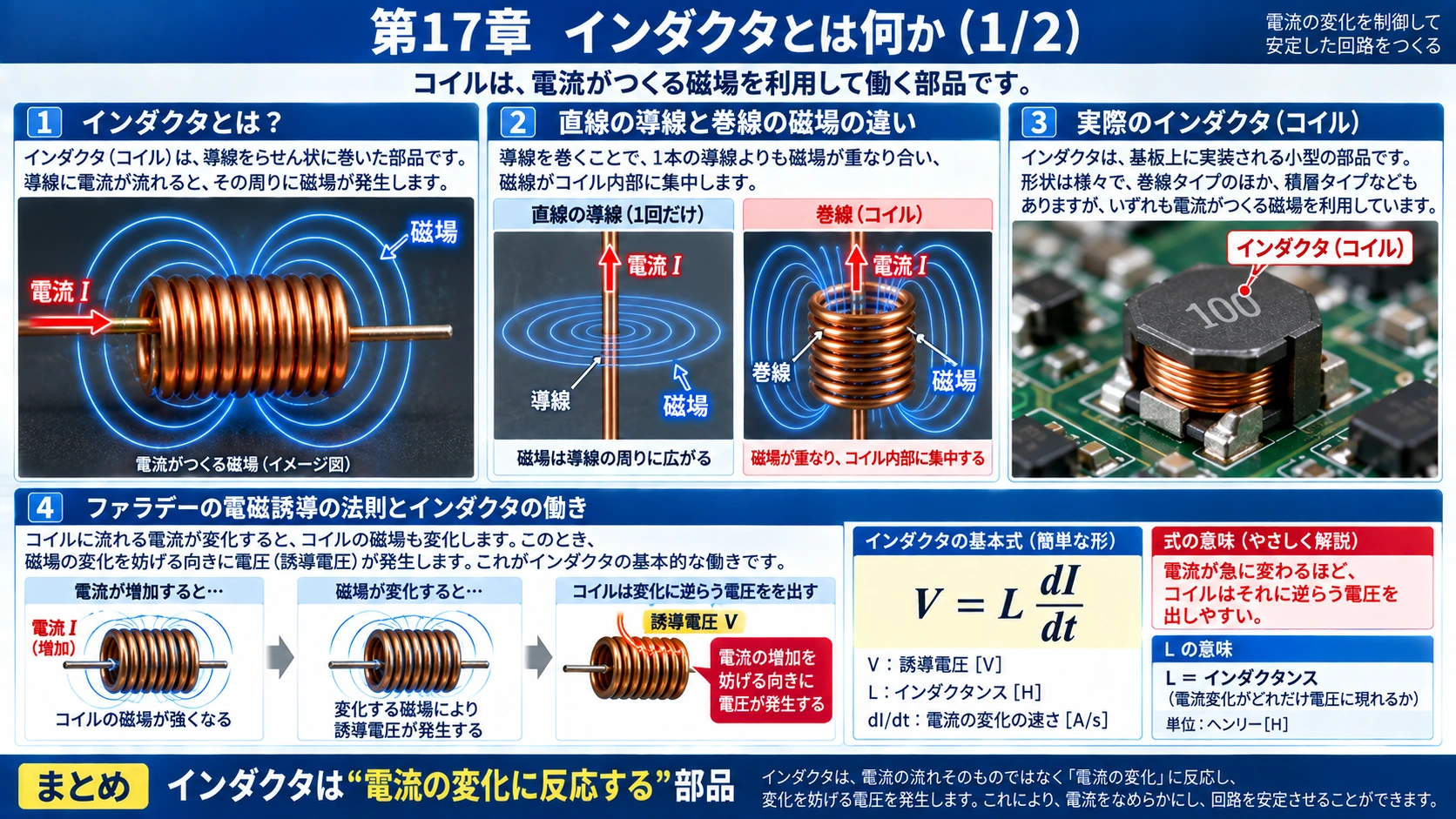 図解: 17.次はコイル――インダクタとは何か(1/2)