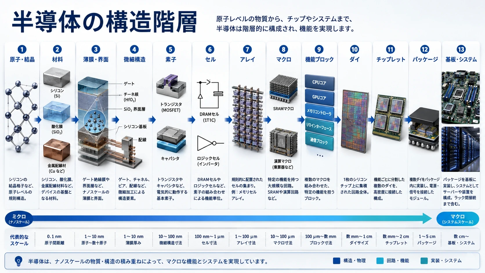 半導体を構成する階層 02