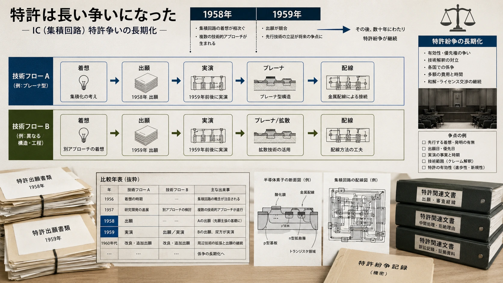 図解: 18.特許は長い争いになった