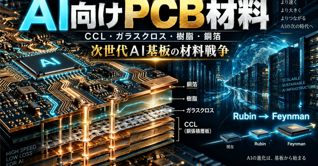 AIの信号を運ぶ材料――高性能CCL、低損失樹脂、ガラスクロス、銅箔のサプライチェーンの見出し画像