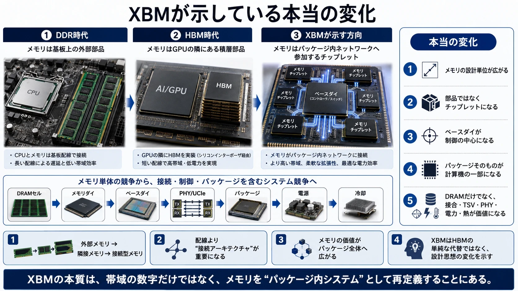 メモリの作り方と構造境界の変化 01