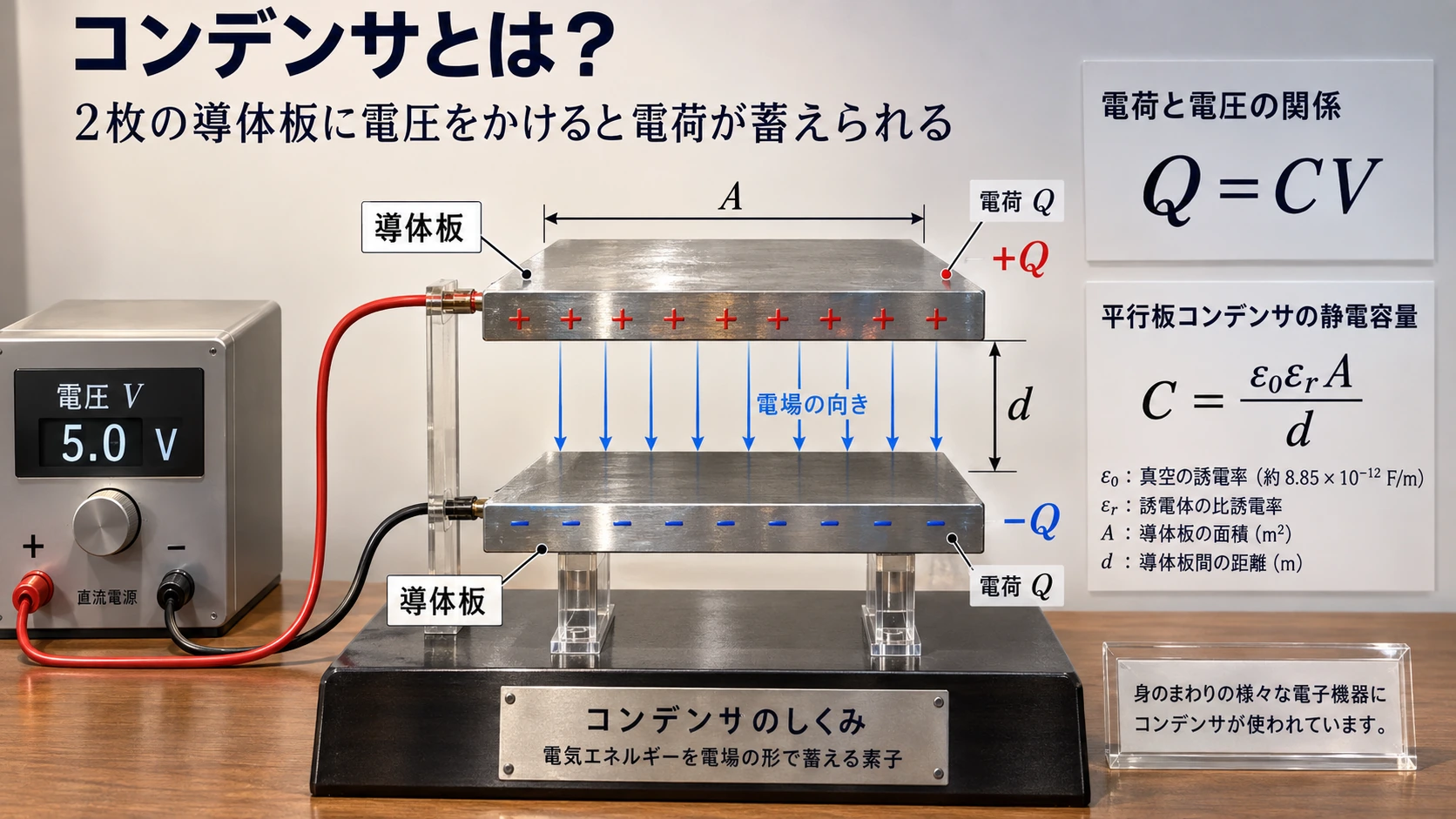 図解: 1.そもそもコンデンサとは何なのか(1/2)