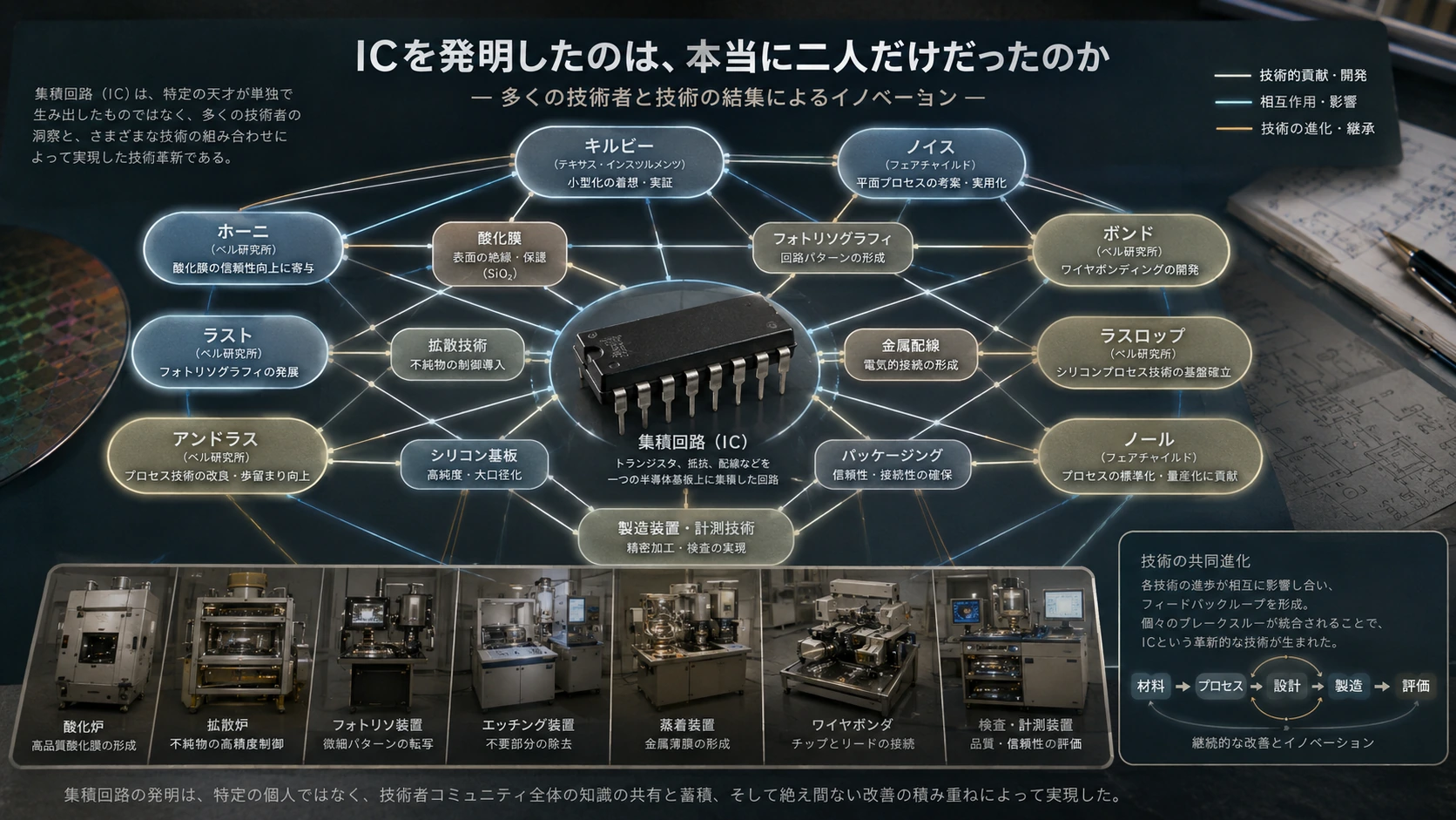 図解: 20.ICを発明したのは、本当に二人だけだったのか