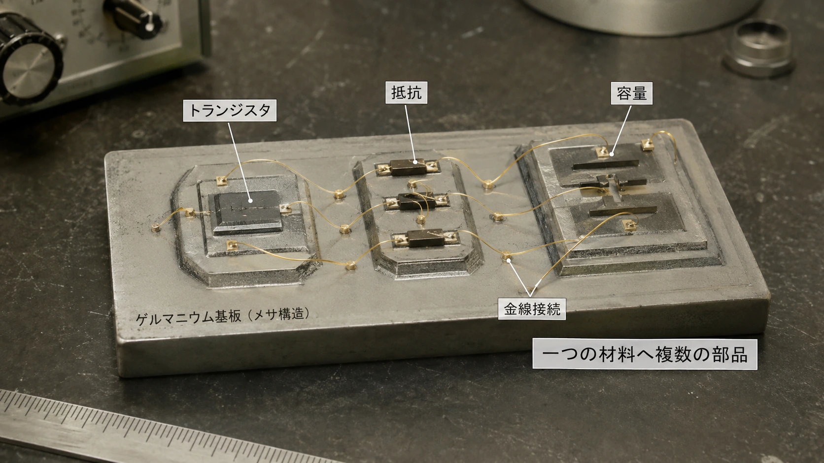 図解: 7.5 メサ型トランジスタ――接合を台地として切り出した、IC直前の技術(5/7)