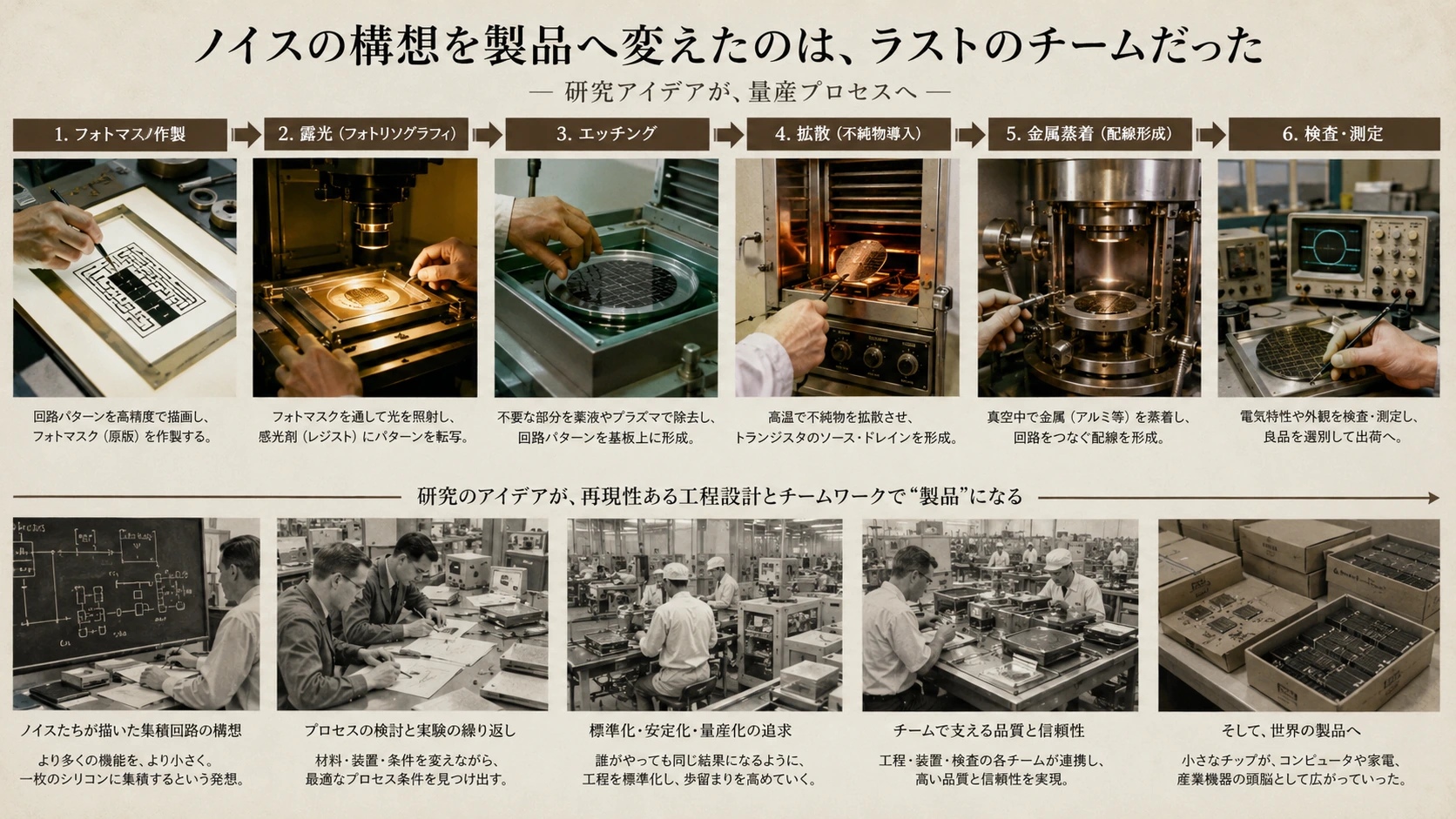 図解: 13.ノイスの構想を製品へ変えたのは、ラストのチームだった