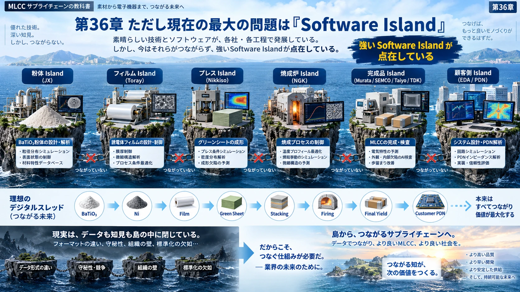 図解: 36.ただし現在の最大の問題は「Software Island」