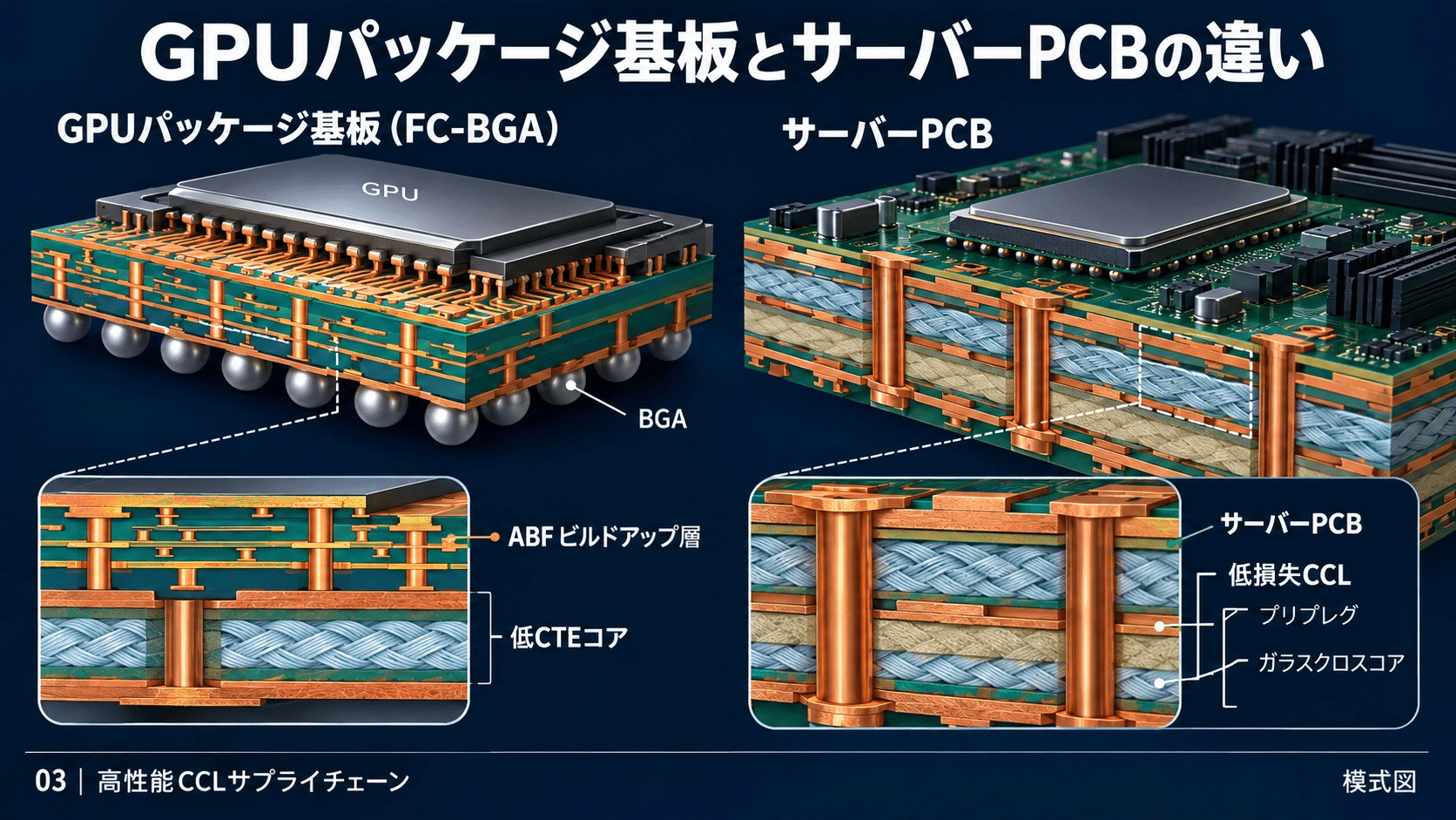 1-5. 半導体パッケージ基板とは異なるの図解(3)