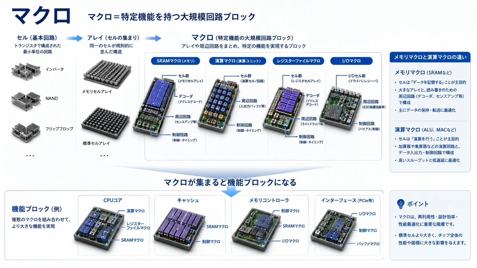 半導体を構成する階層 10