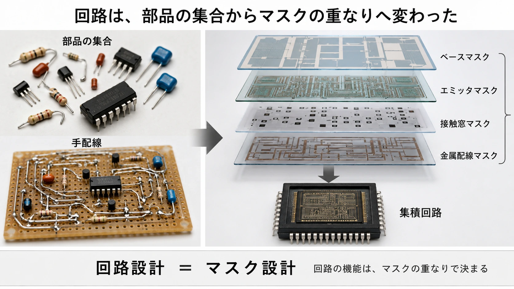 図解: 13.5 プレーナ工程と金属配線――回路を平面上の製造工程へ変える(8/8)