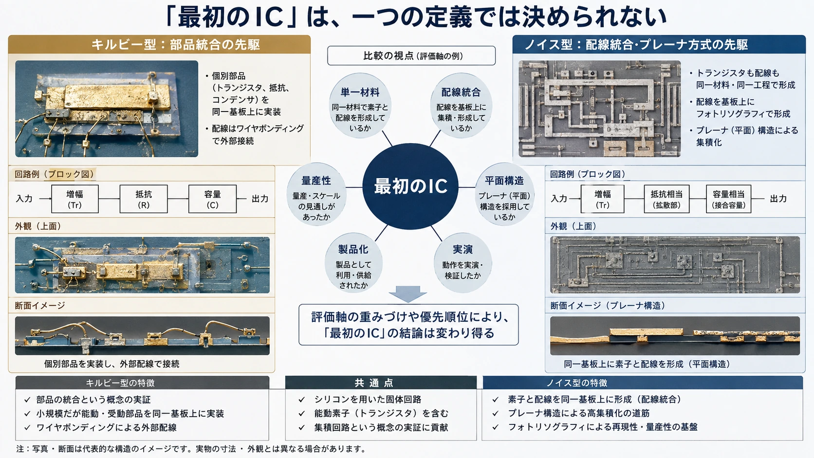 図解: 17.「最初のIC」は、一つの定義では決められない